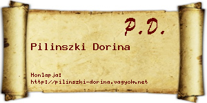 Pilinszki Dorina névjegykártya